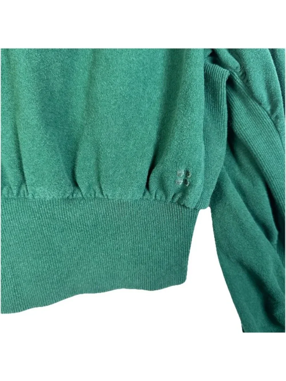 Sweaty Betty Women Green Size 6 Delight Crop Fleece Athleisure Sweatshirt